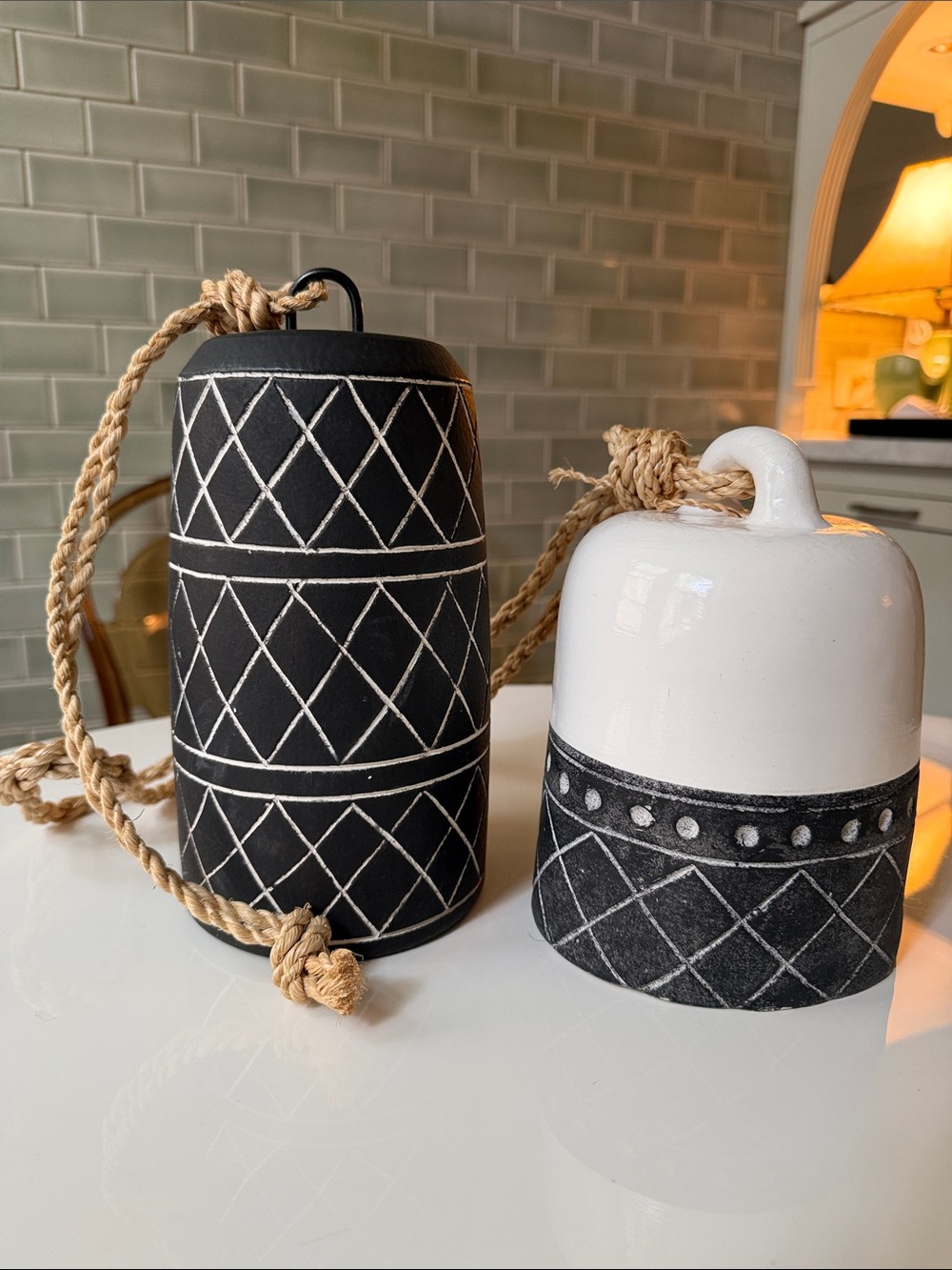 Set of Decorative Ceramic Bells